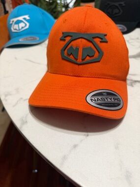 Nasty Pig  Orange Logo Baseball Cap